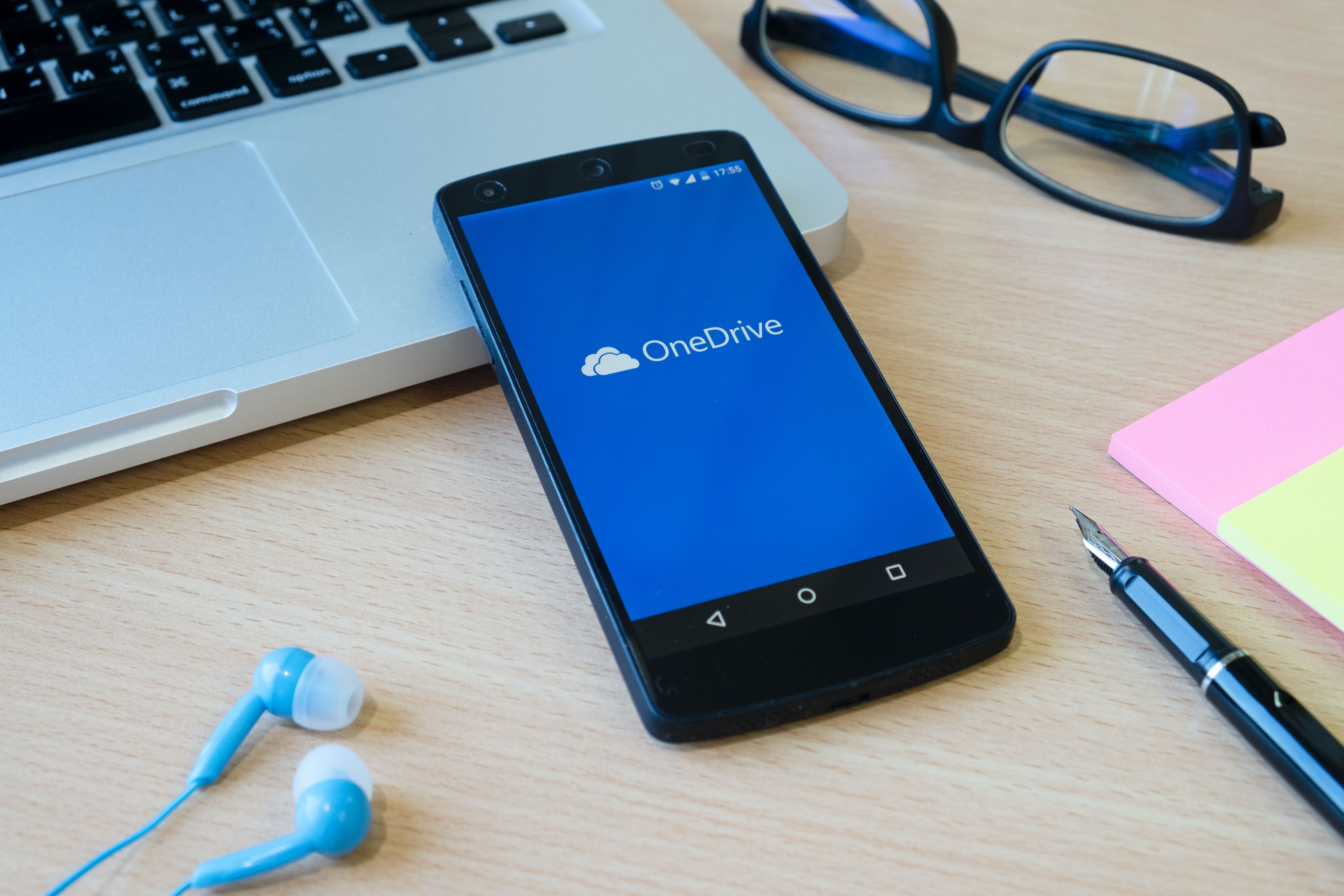 Application OneDrive sur le téléphone
